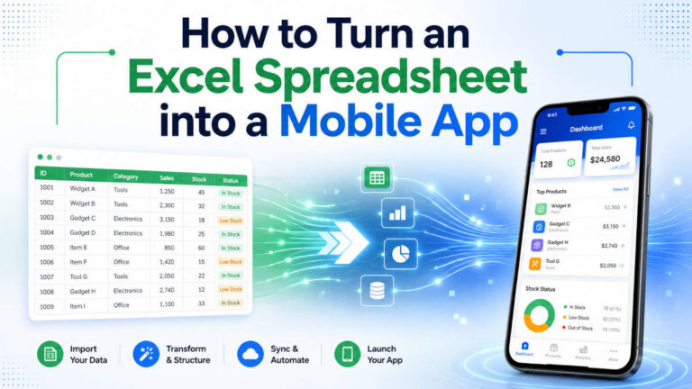 How to Turn an Excel Spreadsheet into a Mobile App