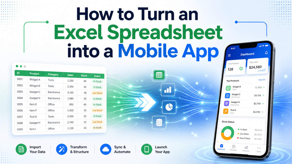 How to Turn an Excel Spreadsheet into a Mobile App
