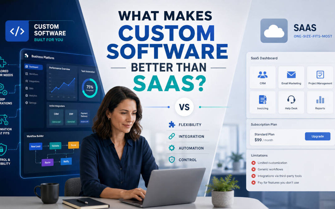 custom software vs sass
