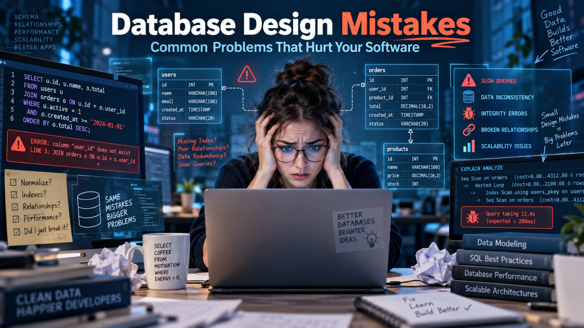 Database Design Mistakes: 15 Common Problems That Can Hurt Your Software Application